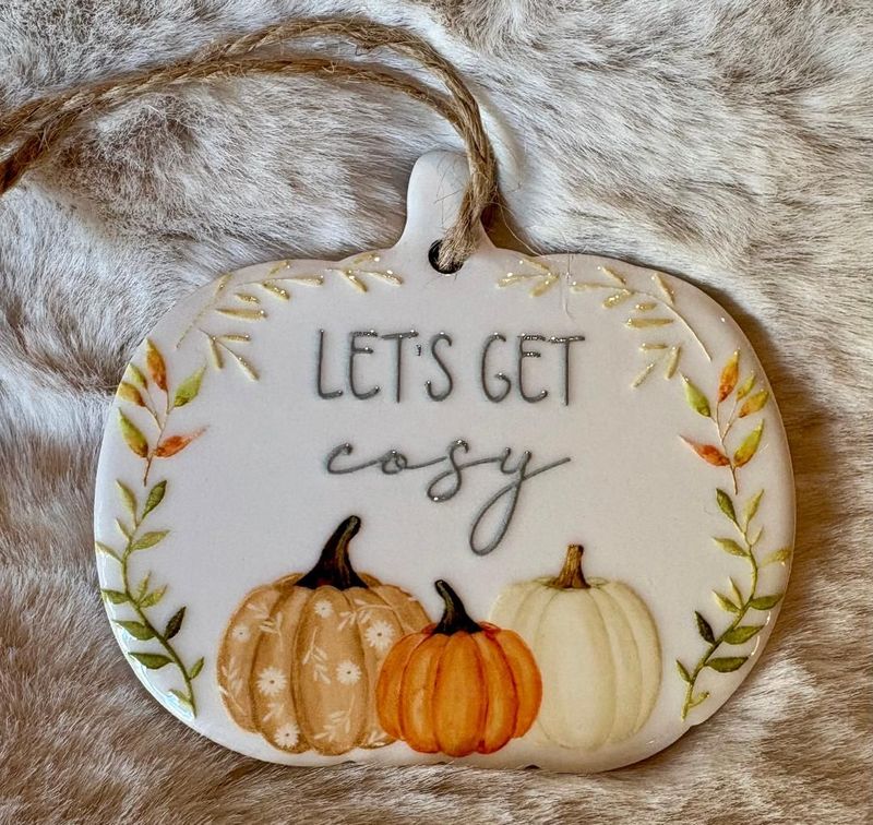 'Let's Get Cosy' Hanger