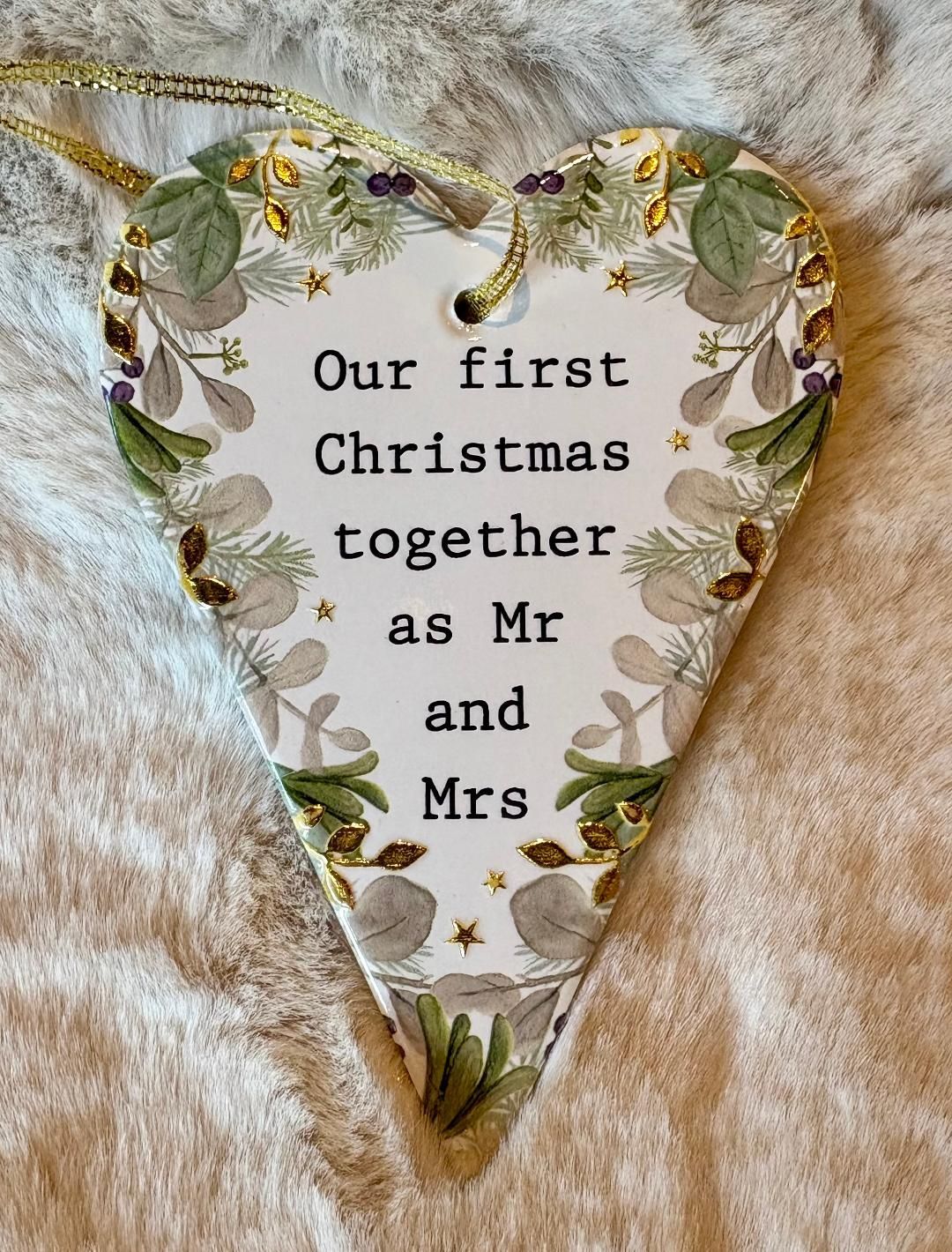 '1st Xmas/Mr & Mrs' Decoration
