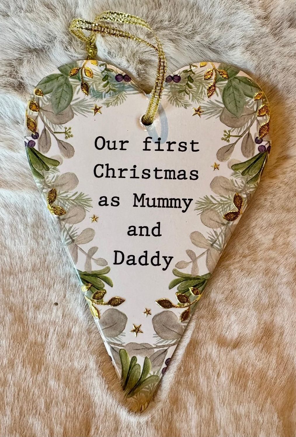 '1st Christmas/Mummy & Daddy' Decoration