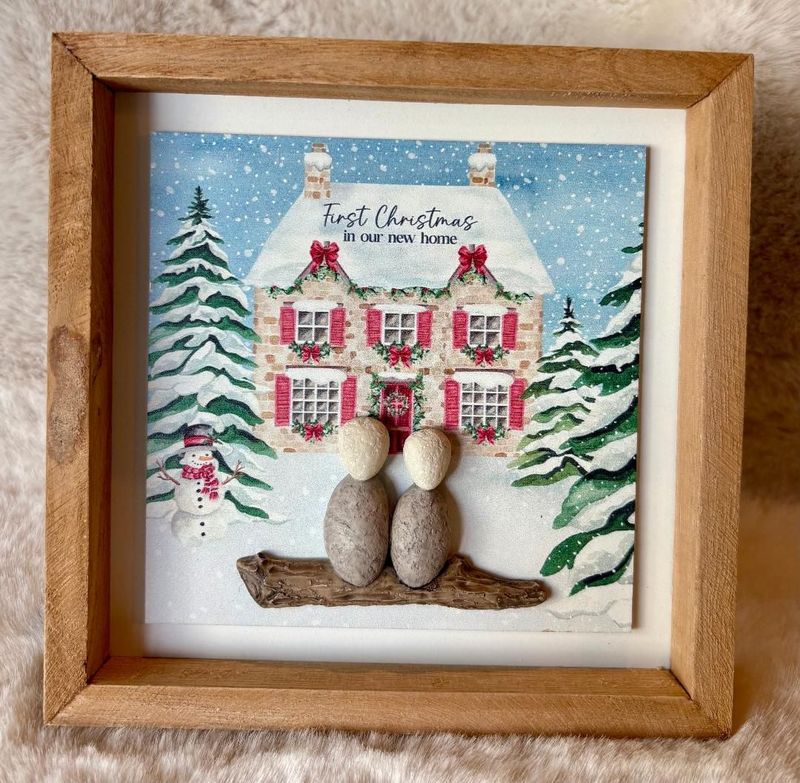 '1st Xmas/New Home' Boxed Plaque