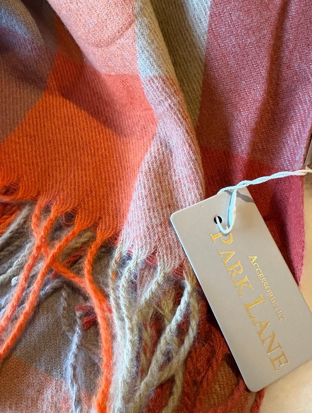 'Orange/Grey' Scarf