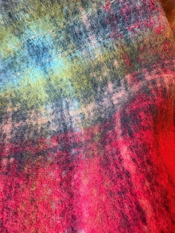 'Cerise/Multi' Chunky Scarf