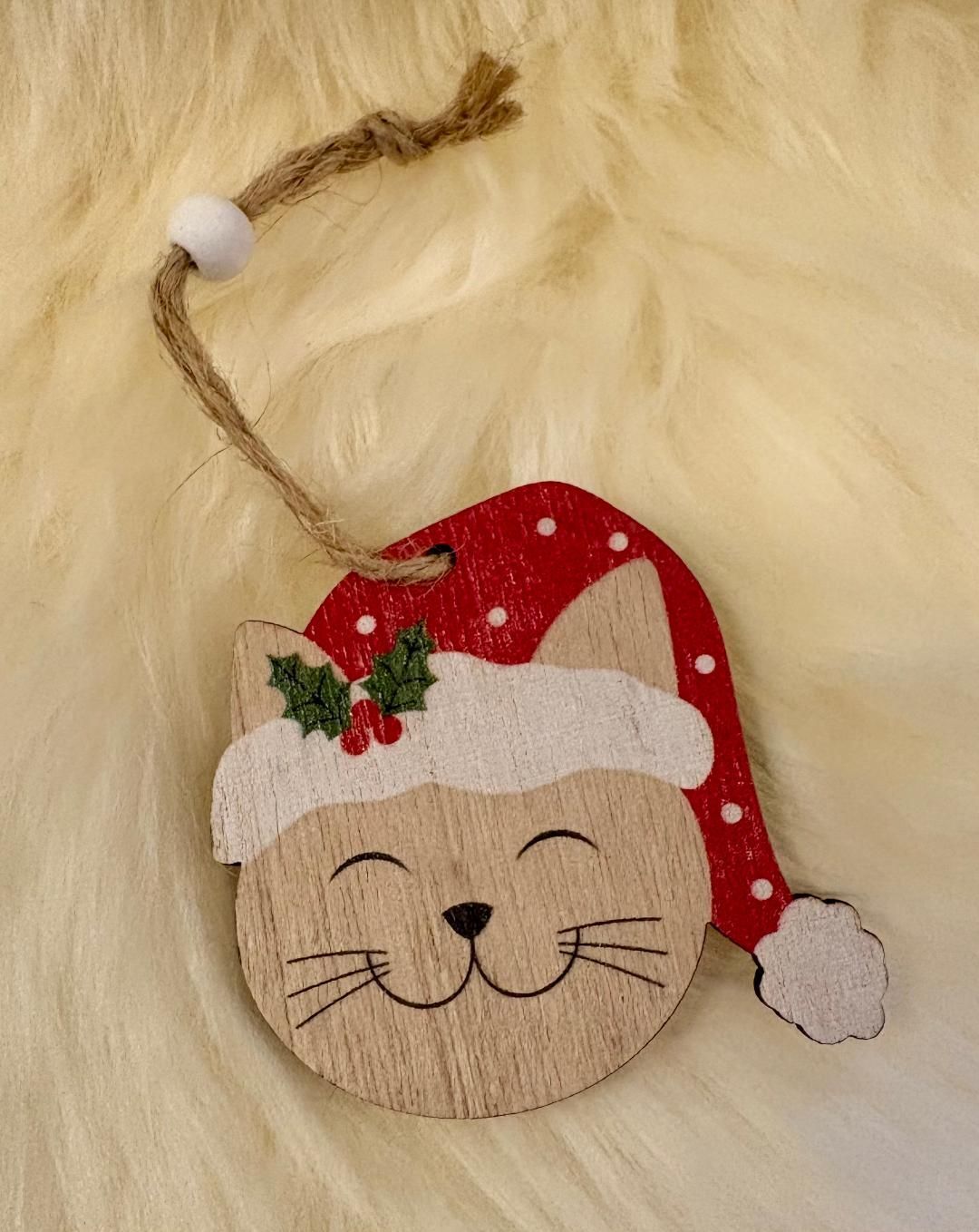 'Cat' Wooden Decoration