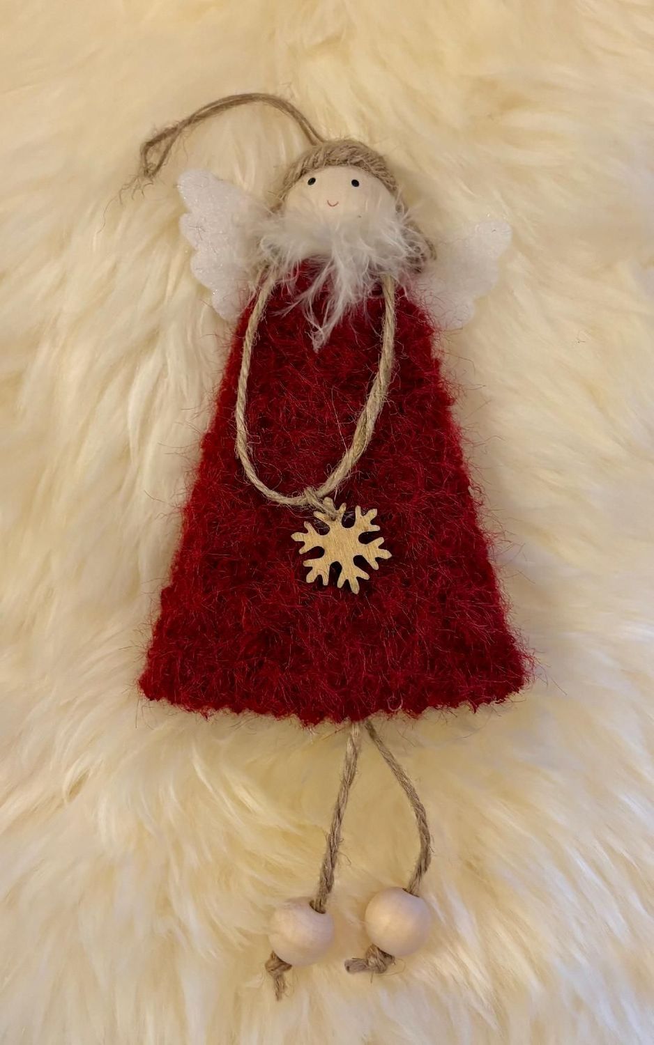 'Red Felt Angel' Hanger