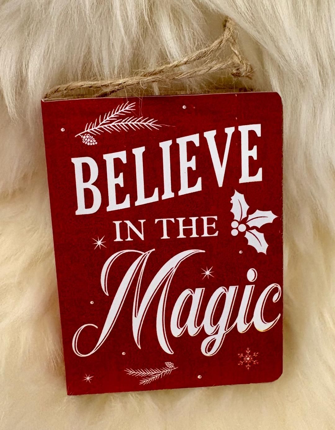 'Believe/Magic' Book Decoration