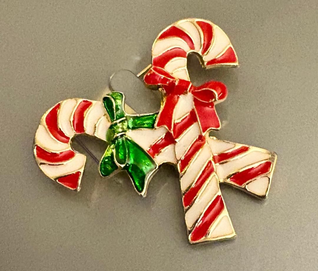 'Candy Canes' Brooch