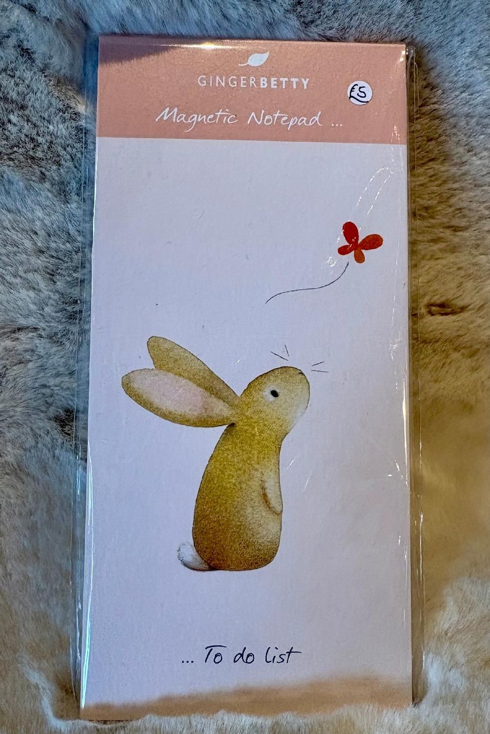 'Bunny/Butterfly' Magnetic Notepad