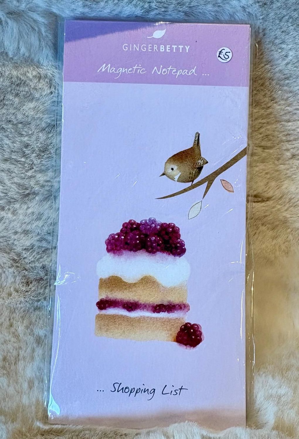 'Wren/Cake' Magnetic Notepad