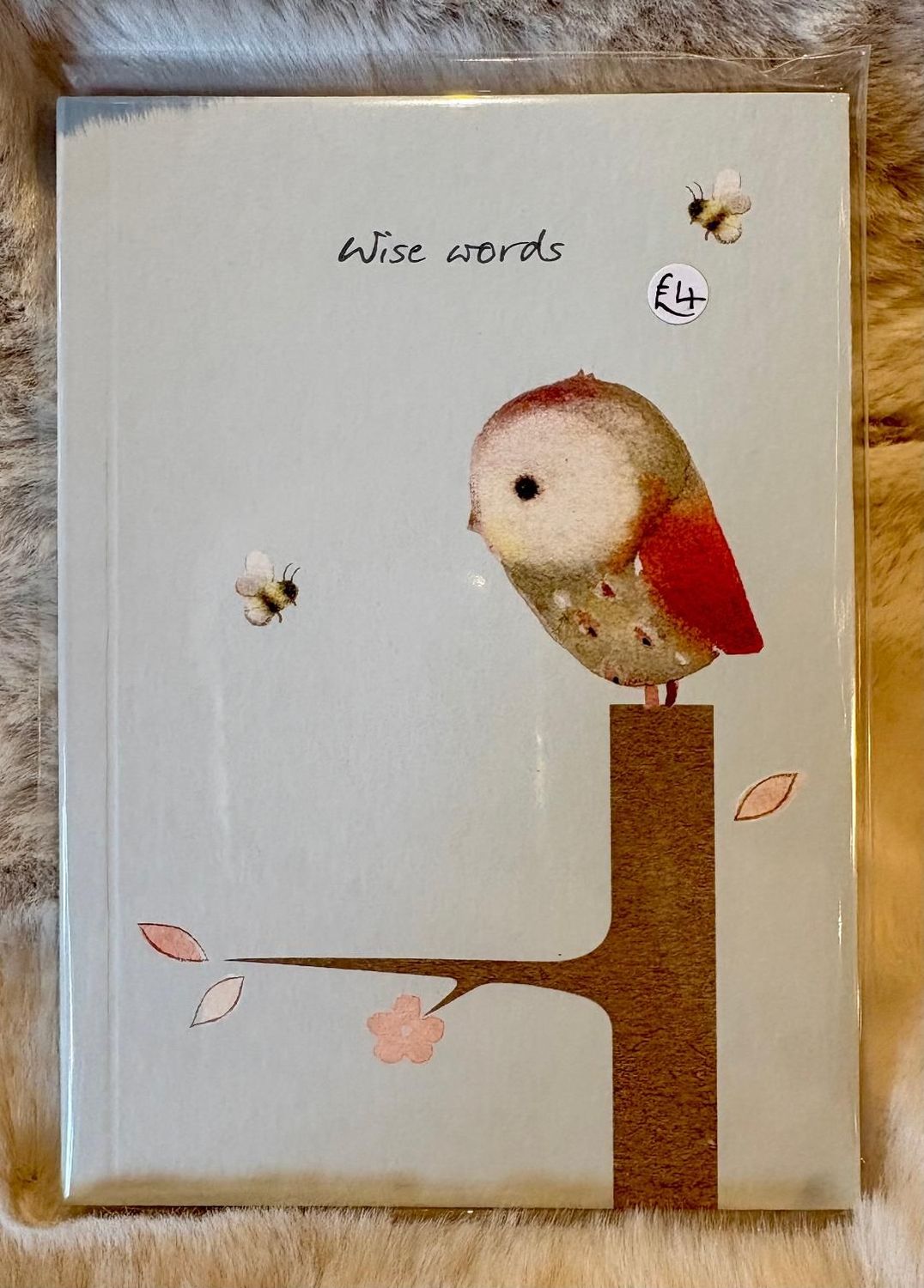 'Owl/Bee' A6 Notebook