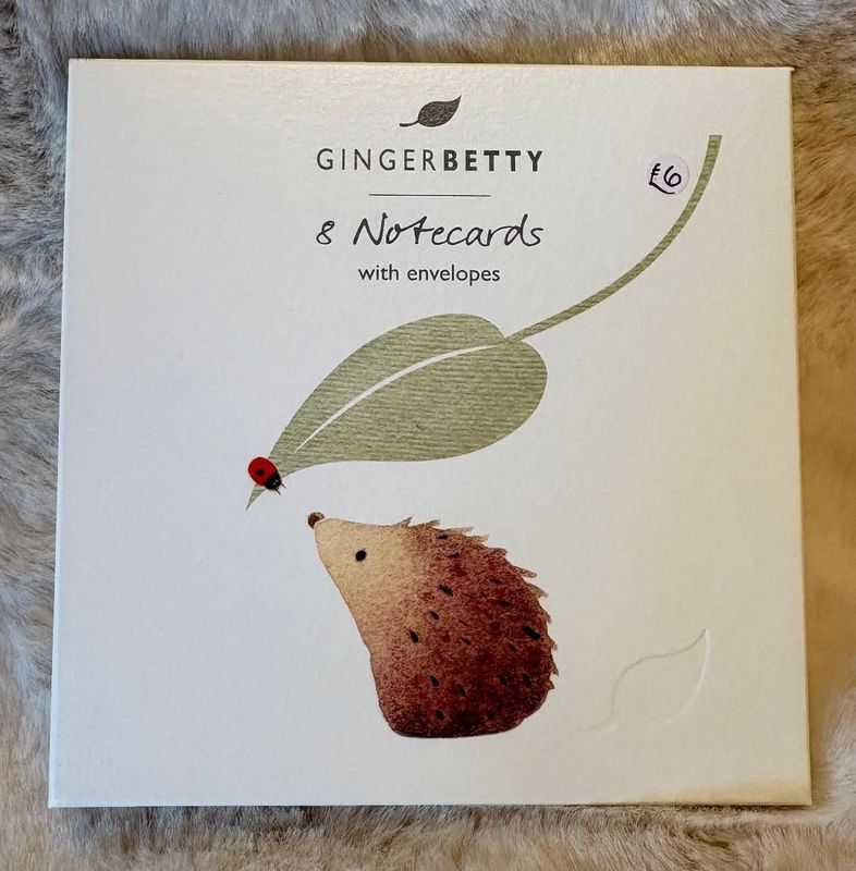 'Bunny/Hedgehog' 8 Notecards