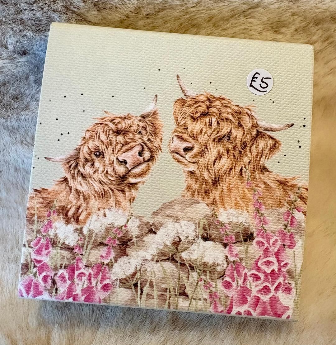 'Highland Cow' Sticky Notes Block