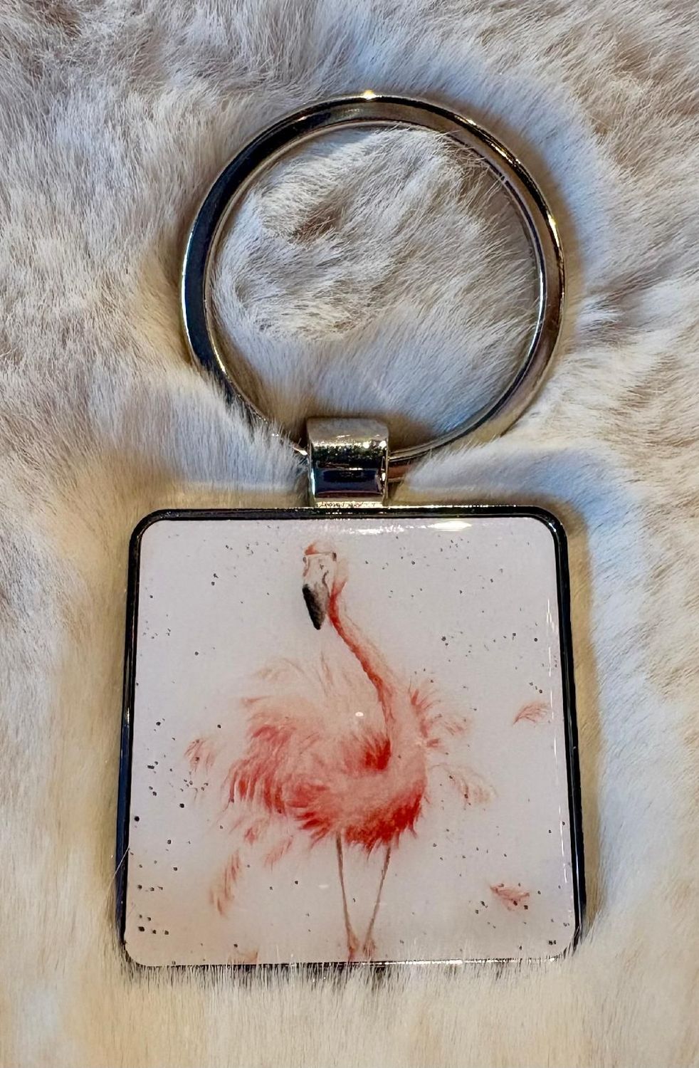 Wrendale 'Flamingo' Keyring