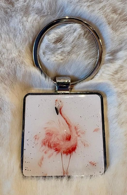 Wrendale 'Flamingo' Keyring