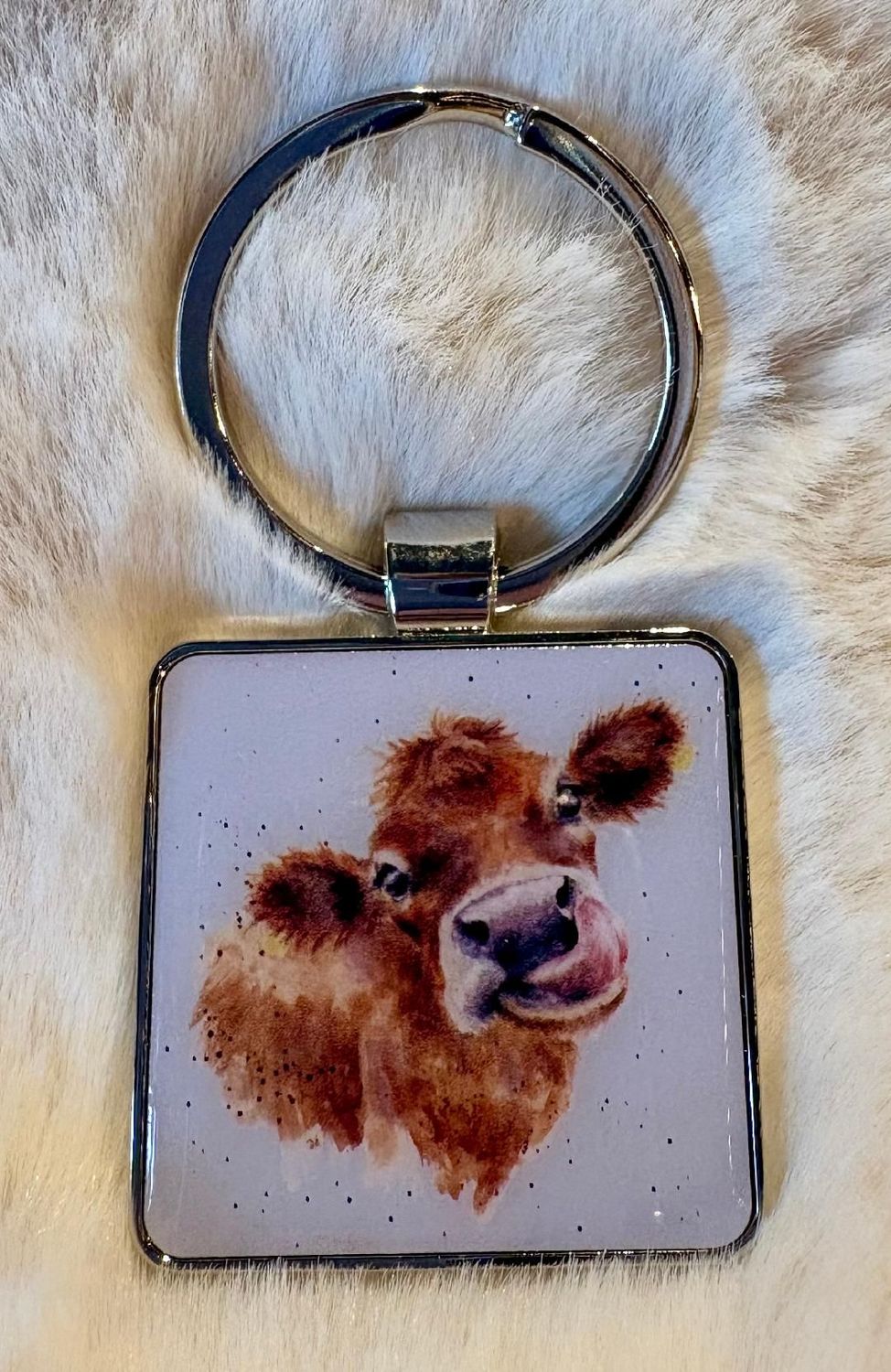 Wrendale 'Cow' Keyring