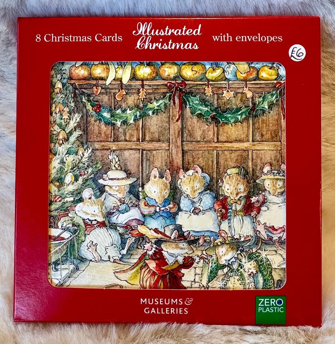 8 'Gathered/Hearth' Xmas Card Pack