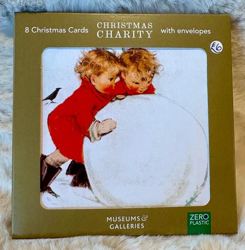 8 'Rolling The Snowball' Xmas Card Pack