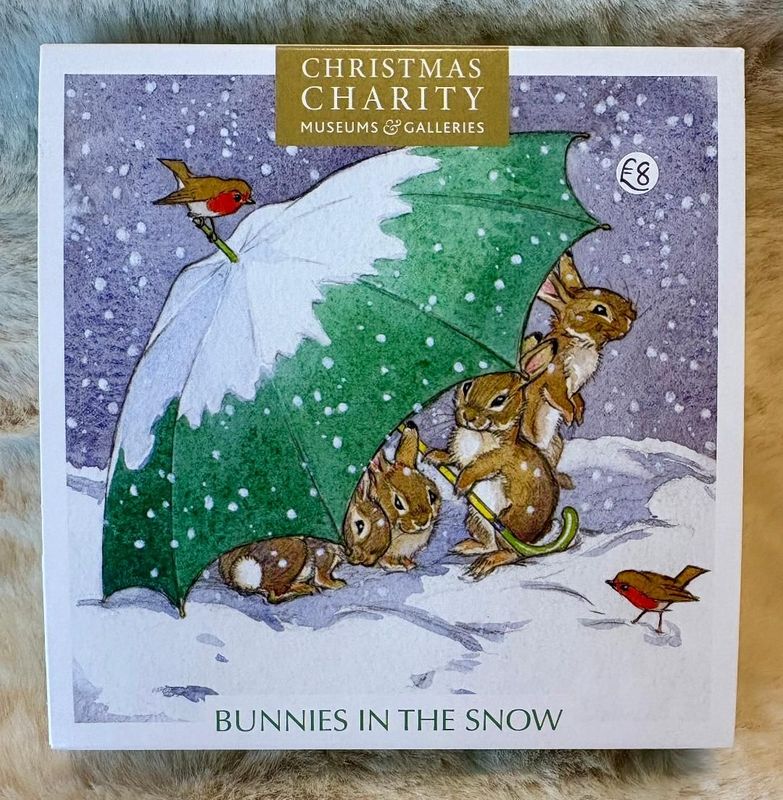 20 'Bunnies In The Snow' Xmas Card Pack