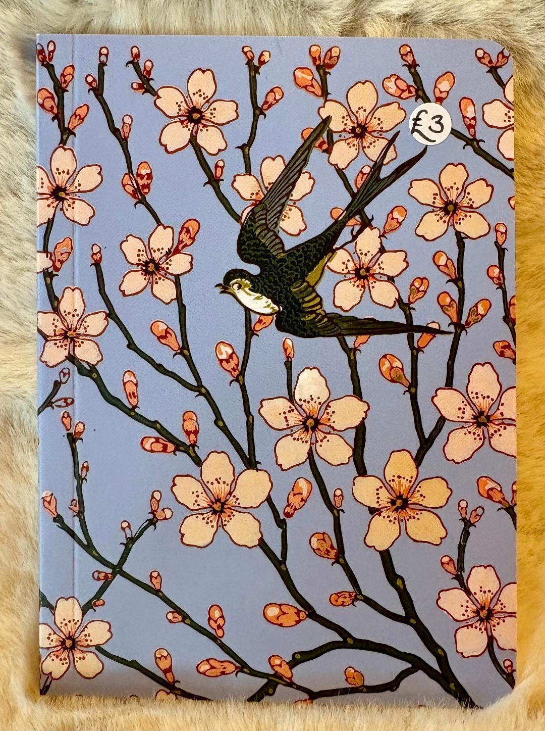 'Blossom/Swallow' A6 Notebook