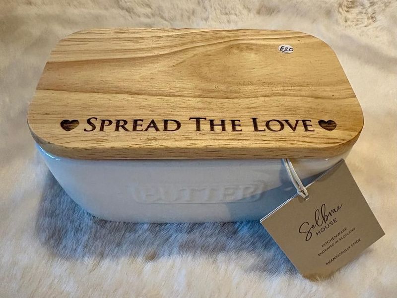 'Spread The Love' Butter Dish