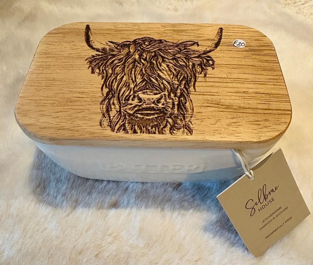 'Highland Cow' Butter Dish