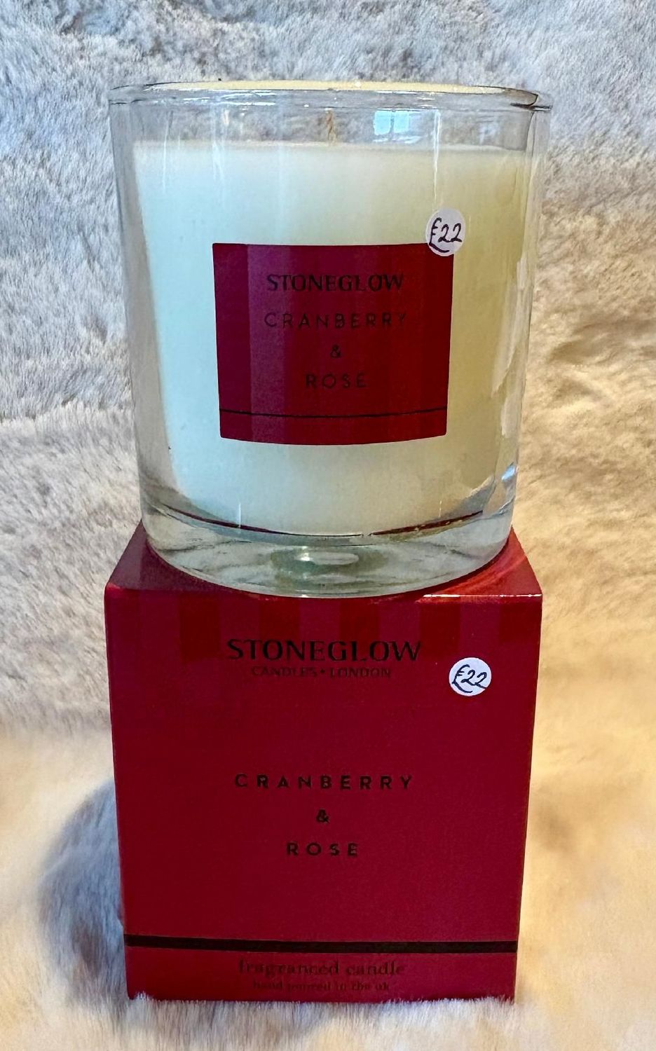 'Cranberry & Rose' Luxury Candle