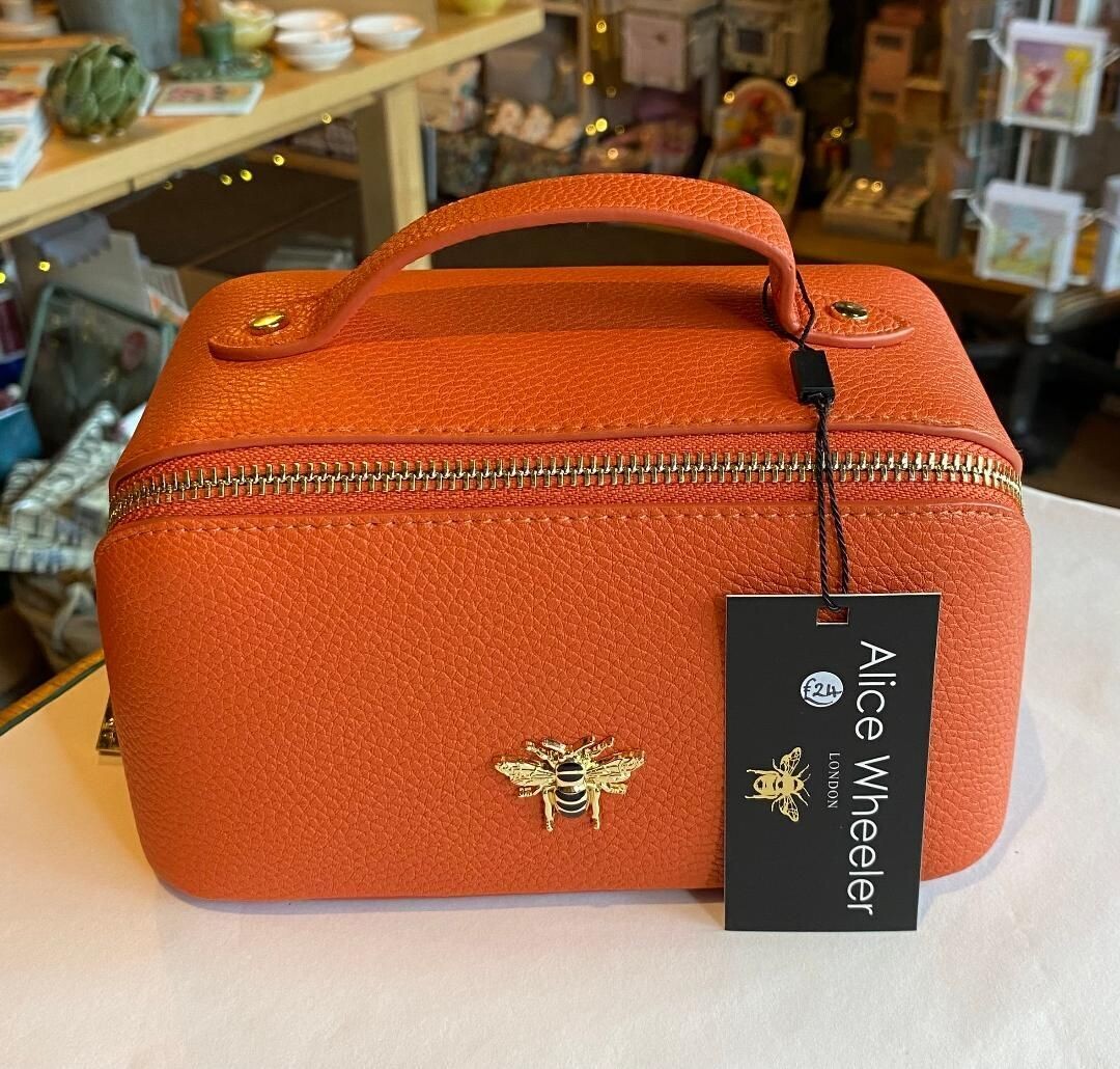 Small 'Train Case' - Orange