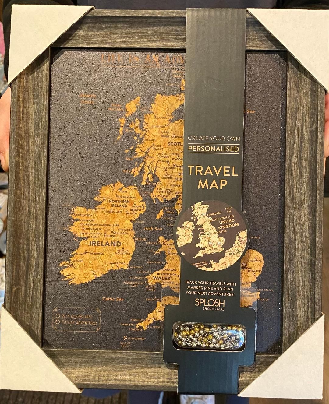 'UK Travel Map' - Small