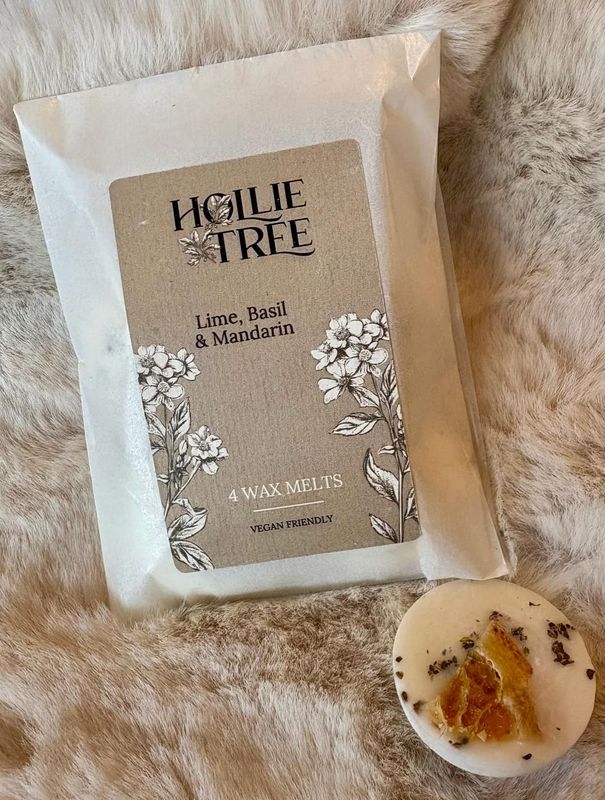 'Lime, Basil & Mandarin' 4 Wax Melts