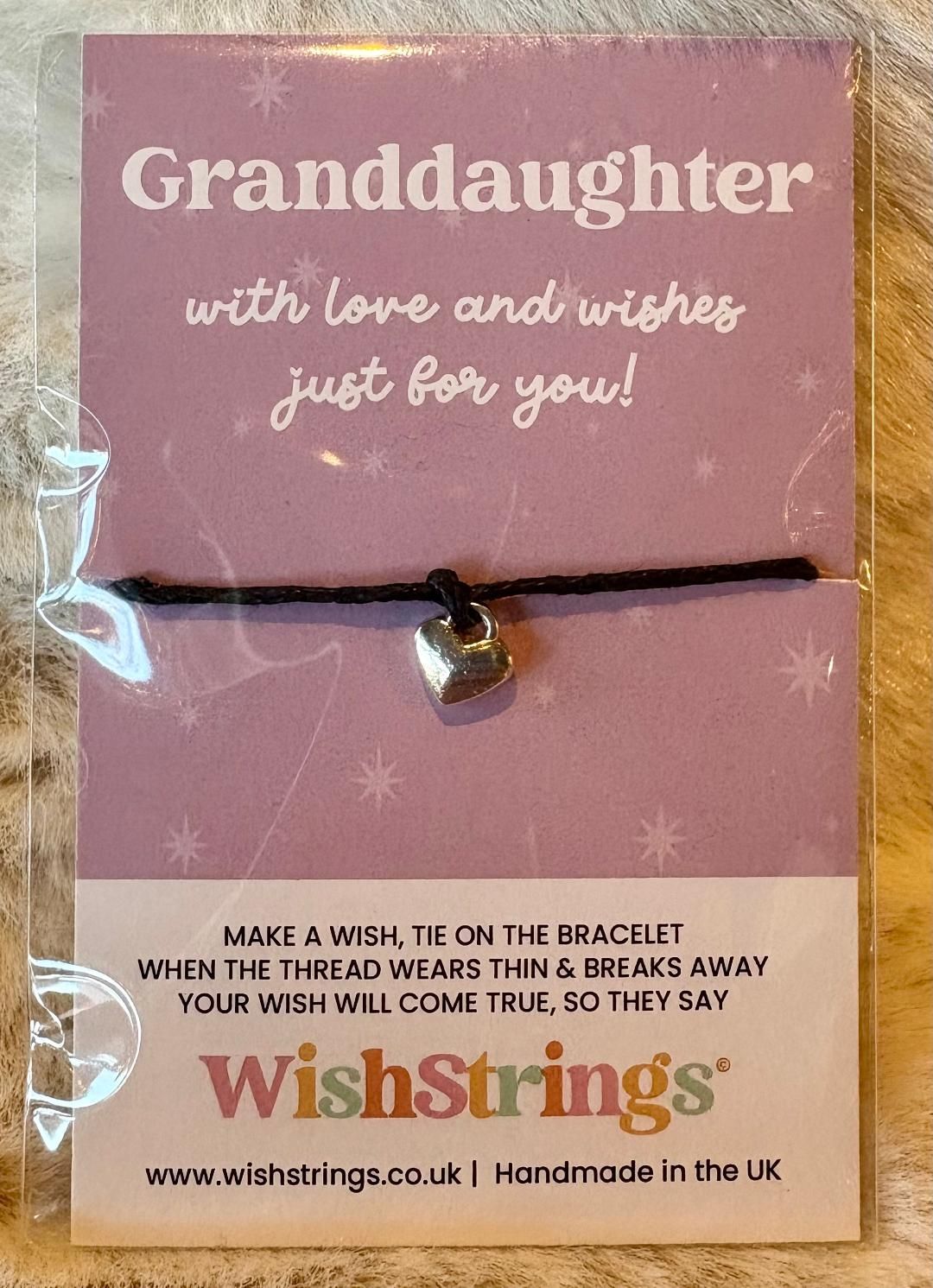 'Granddaughter' Wish String Bracelet
