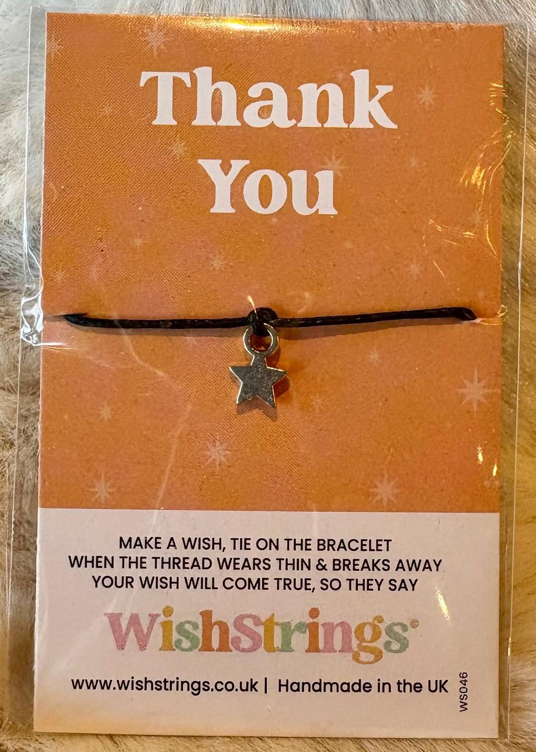 'Thank You' Wish String Bracelet