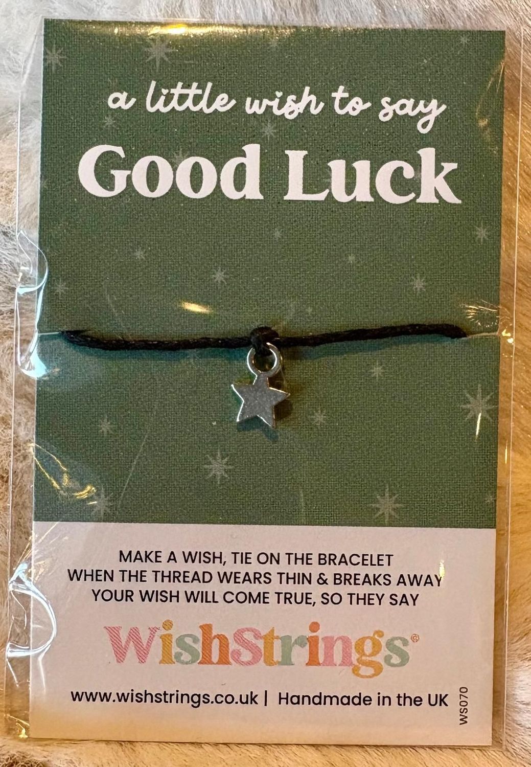'Good Luck' Wish String Bracelet