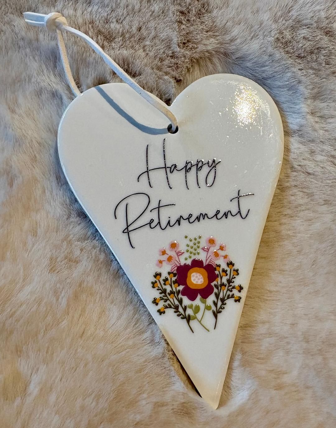 'Happy Retirement' Heart
