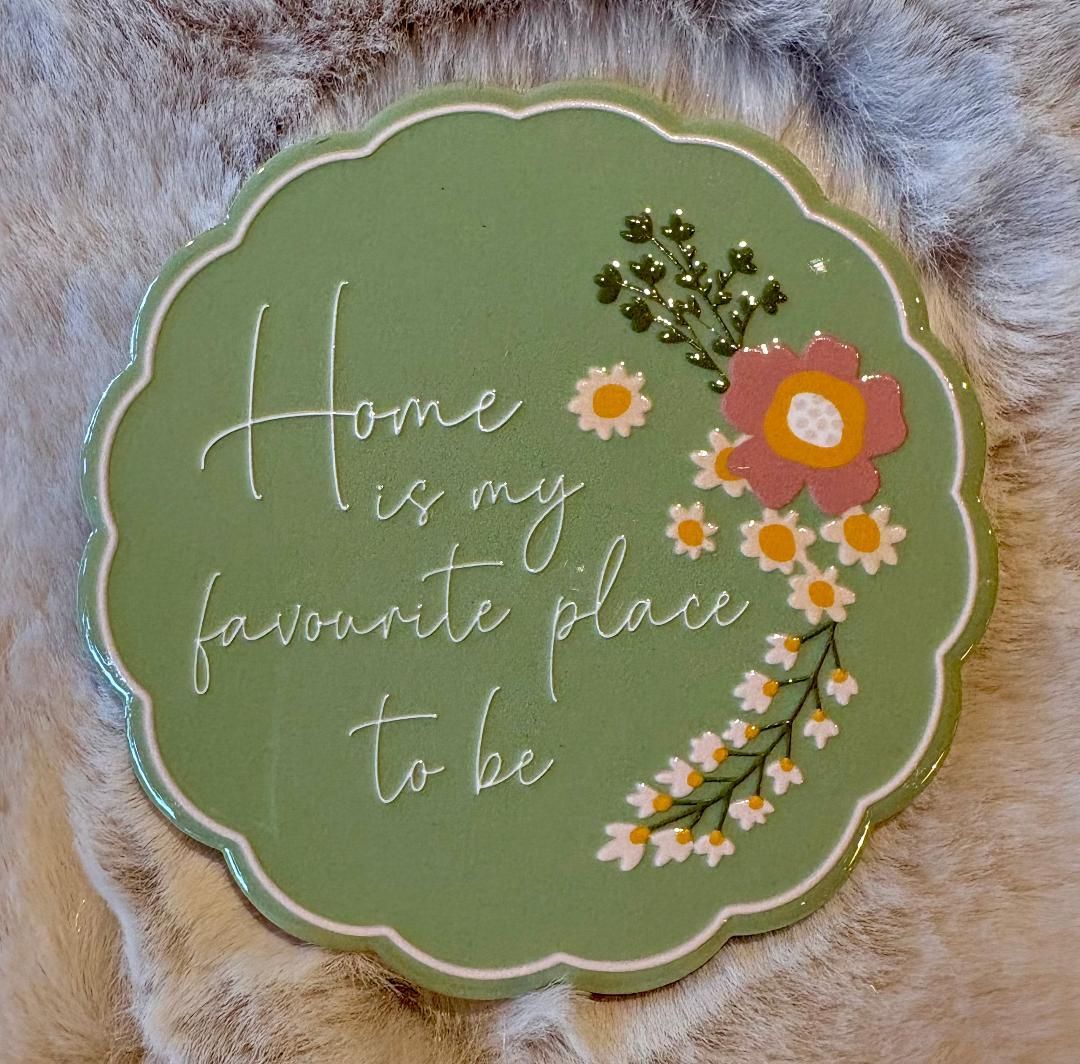 'Home' Coaster