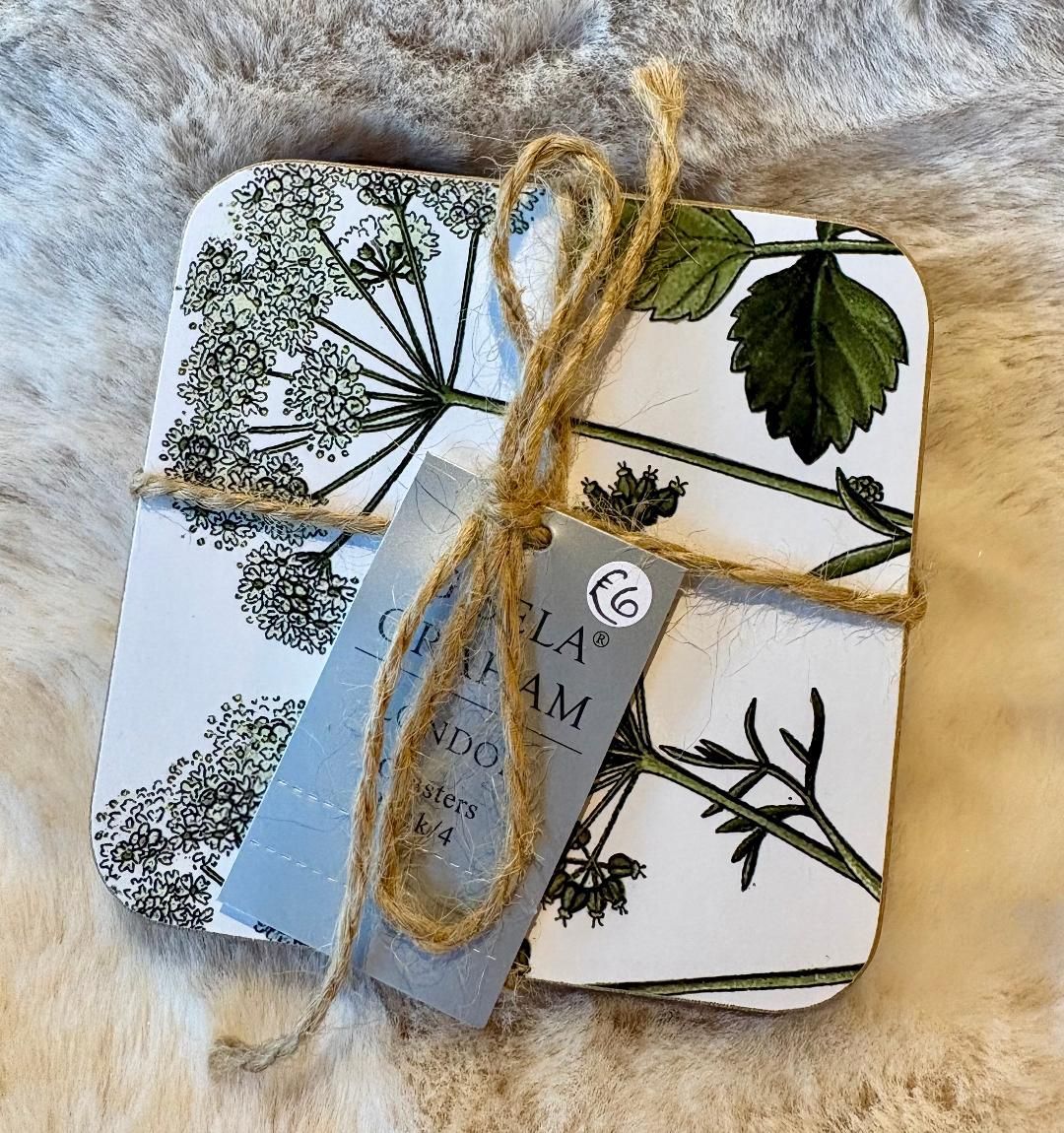 'Hedgerow' Pk.4 Coasters