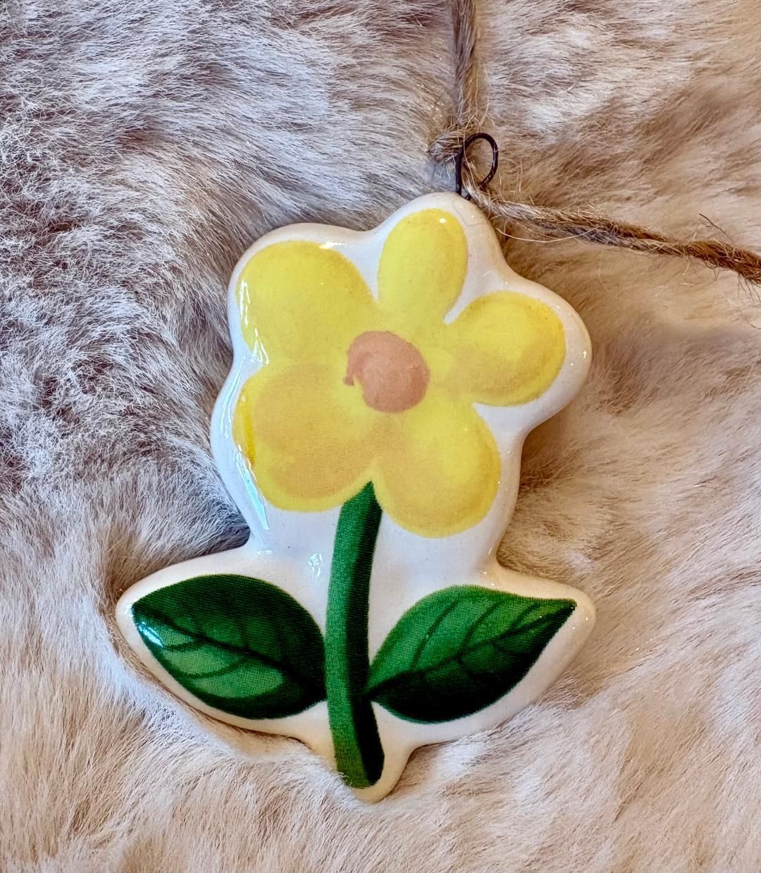 'Yellow Flower' Hanging Decoration