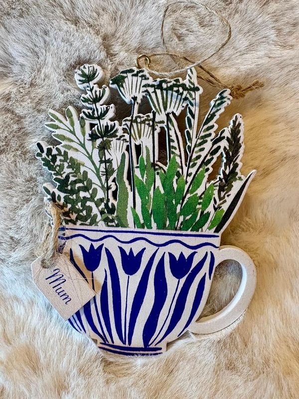 'Hedgerow/Teacup/Mum' Hanger (B)