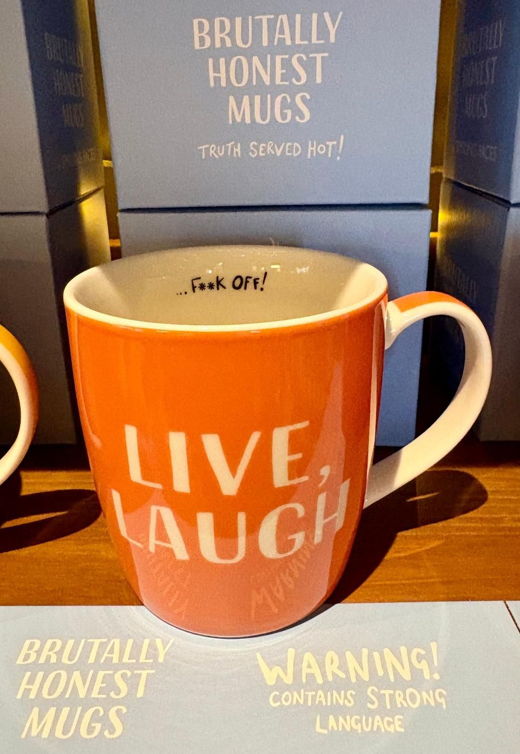 'Live, Laugh' China Mug