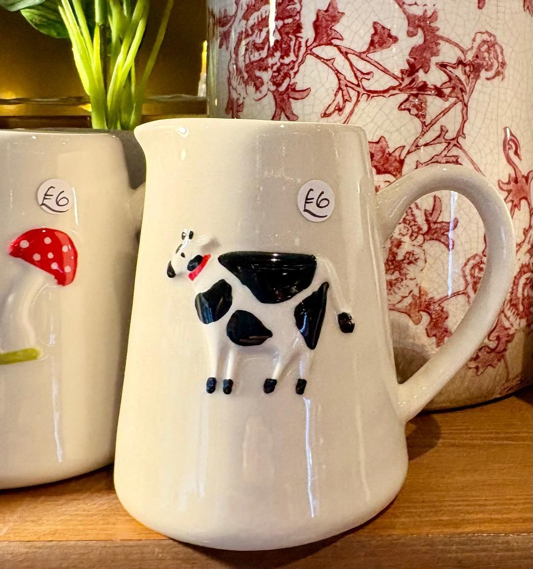 'Black & White Cow' Mini Jug