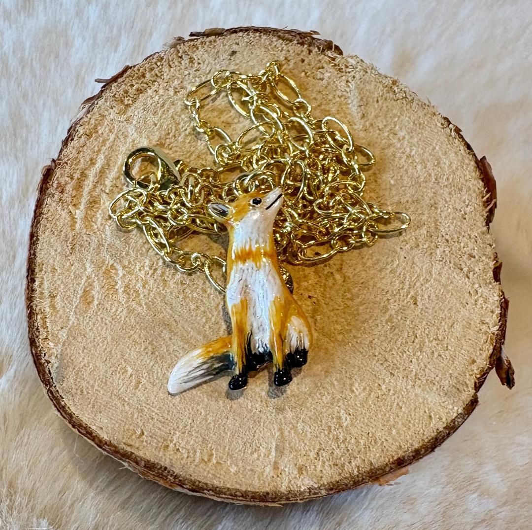 'Fox' Enamelled Necklace