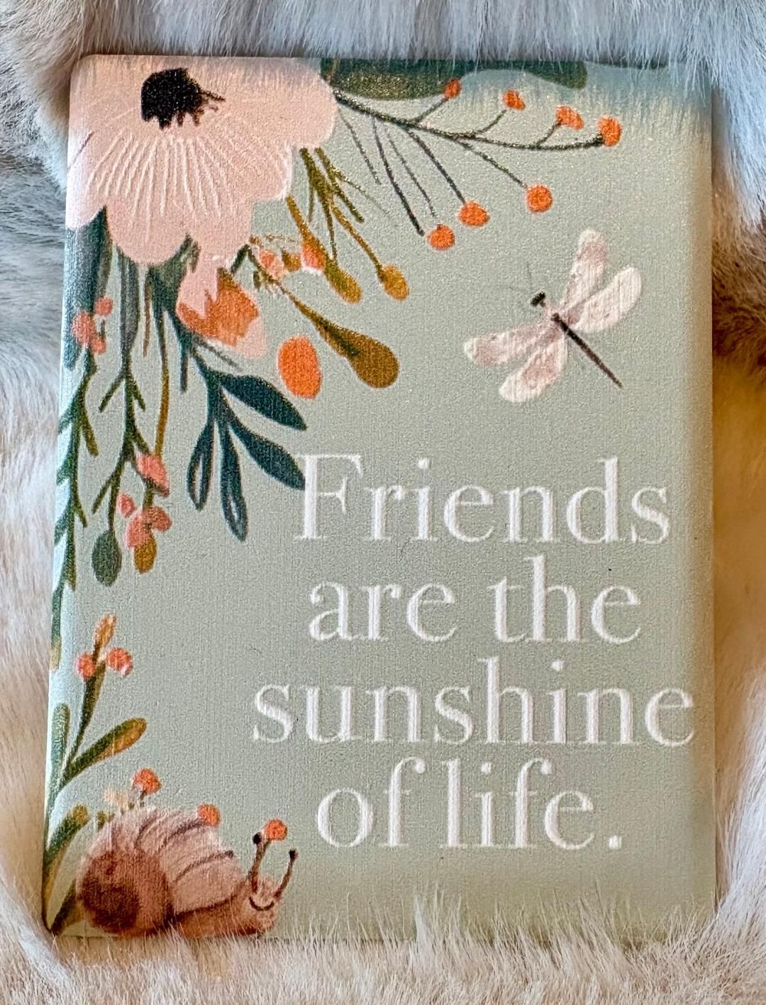 'Friends/Floral' Ceramic Magnet