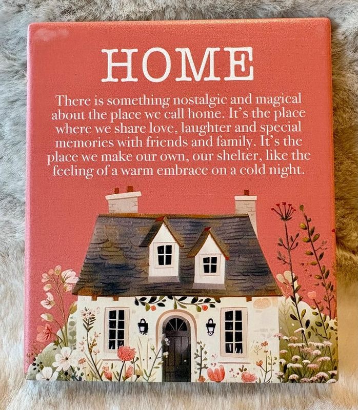 'Home' Ceramic Plaque
