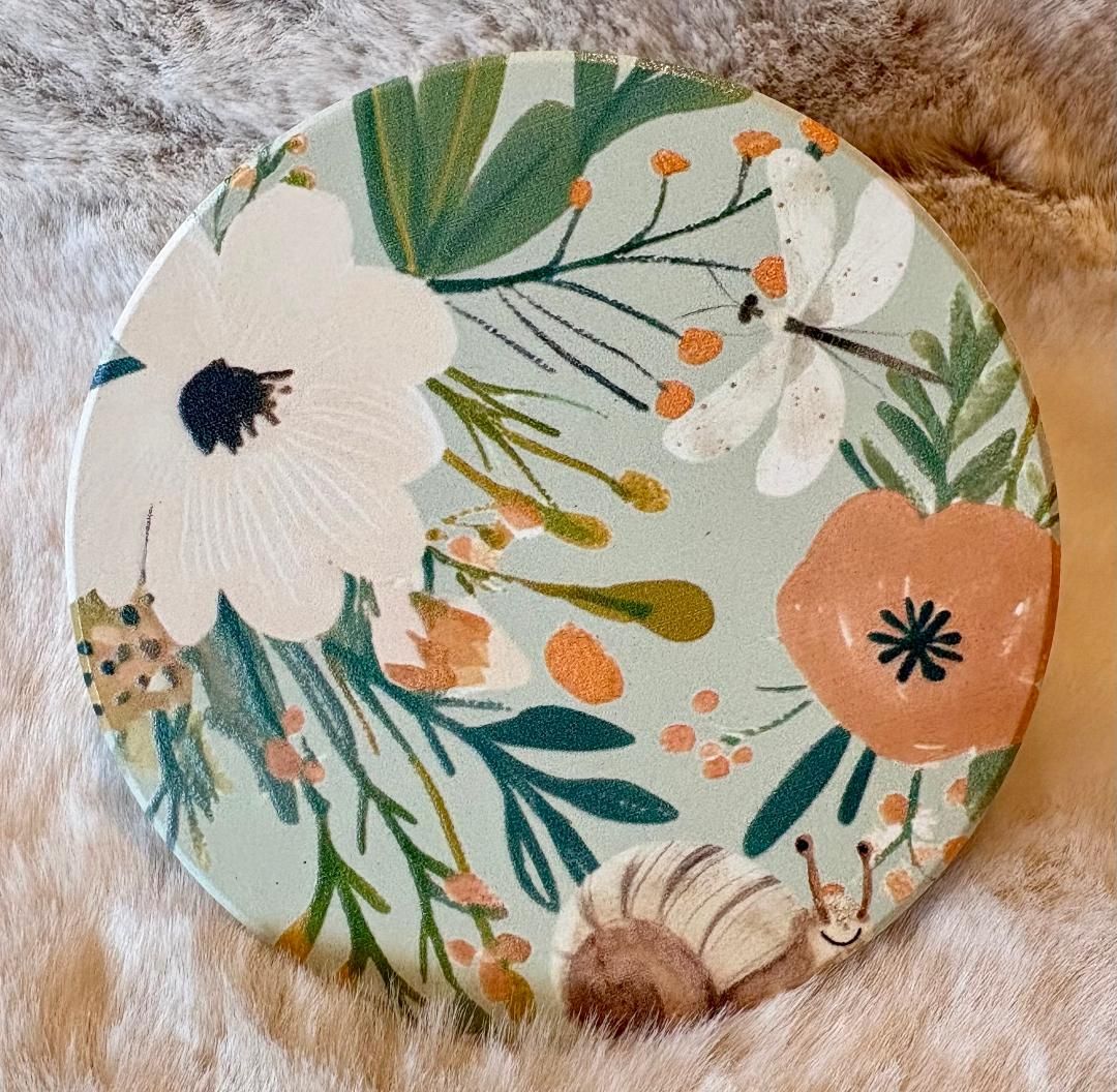 'Botanics' Ceramic Coaster