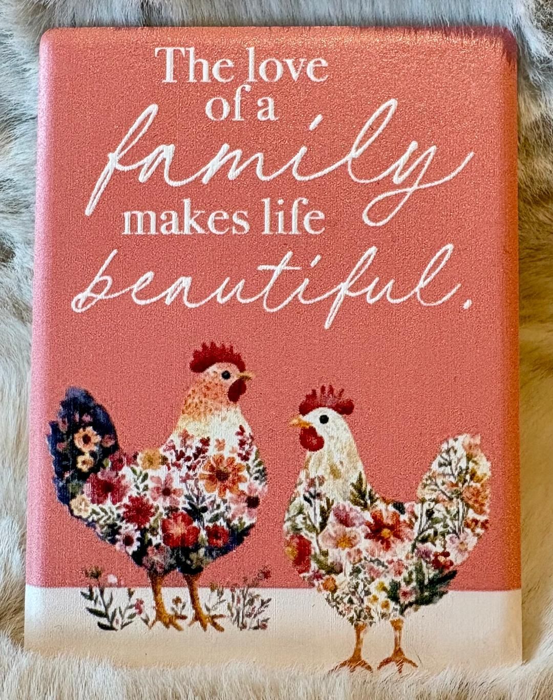 'Family/Chickens' Ceamic Magnet