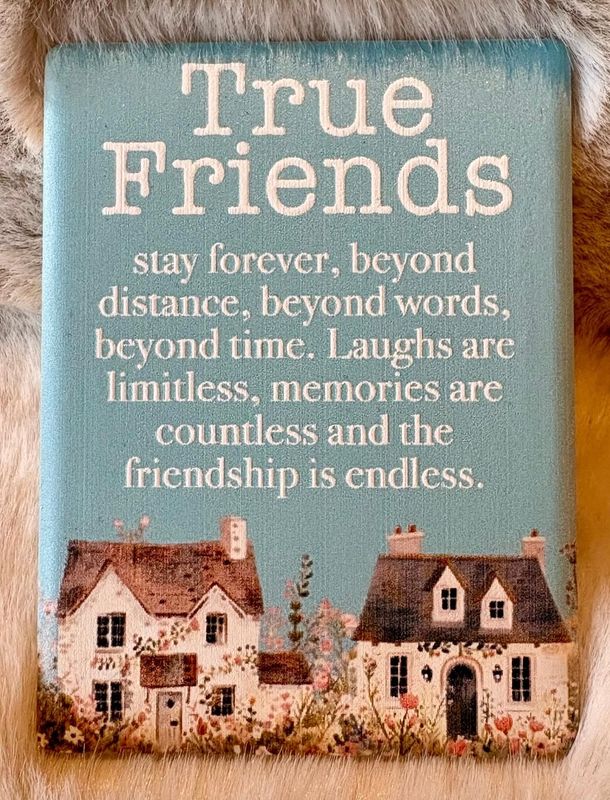 'True Friends/Houses' Ceramic Magnet