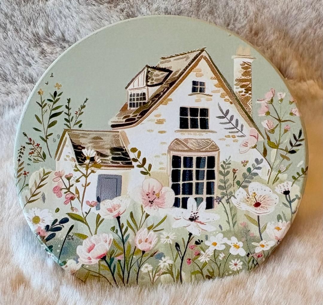 'Sage/House' Ceramic Coaster