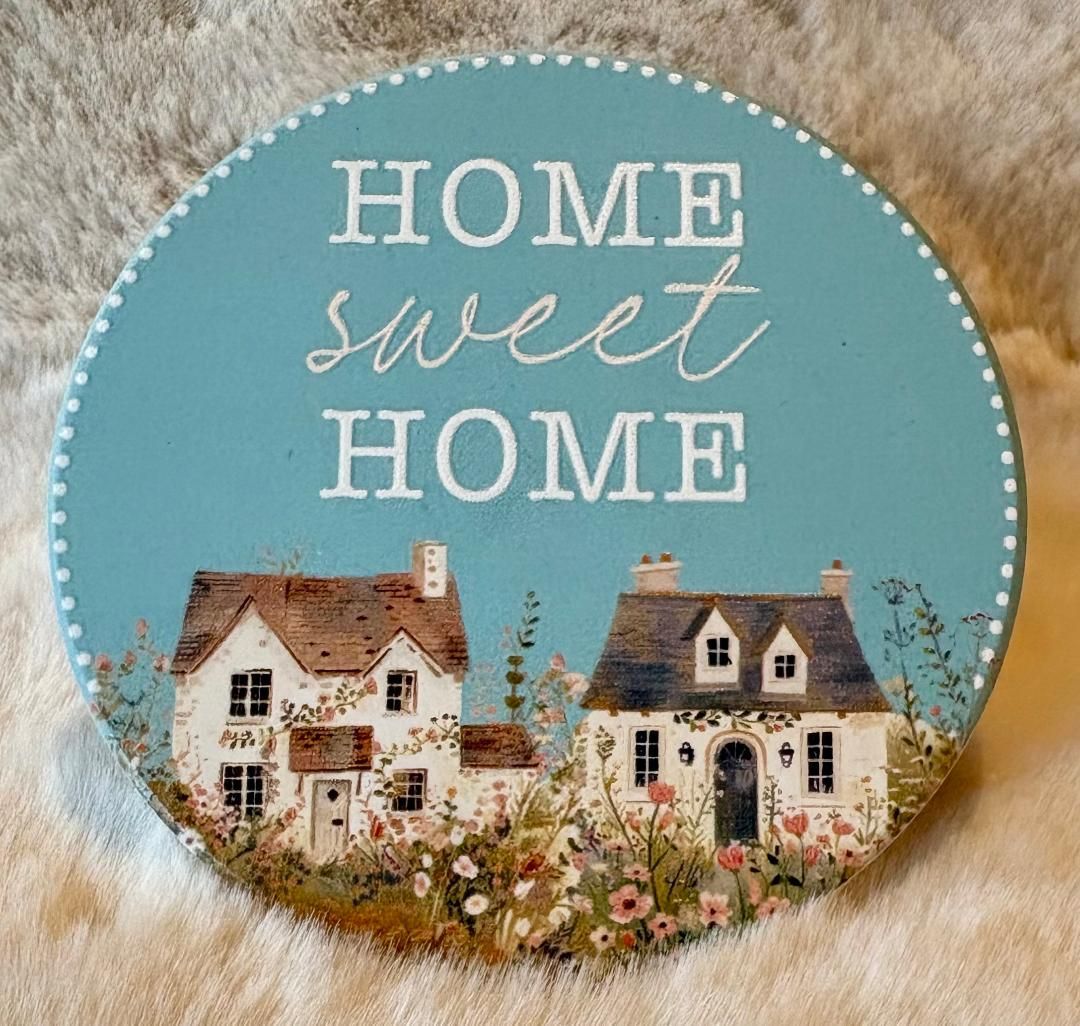 'Home Sweet Home' Ceramic Coaster
