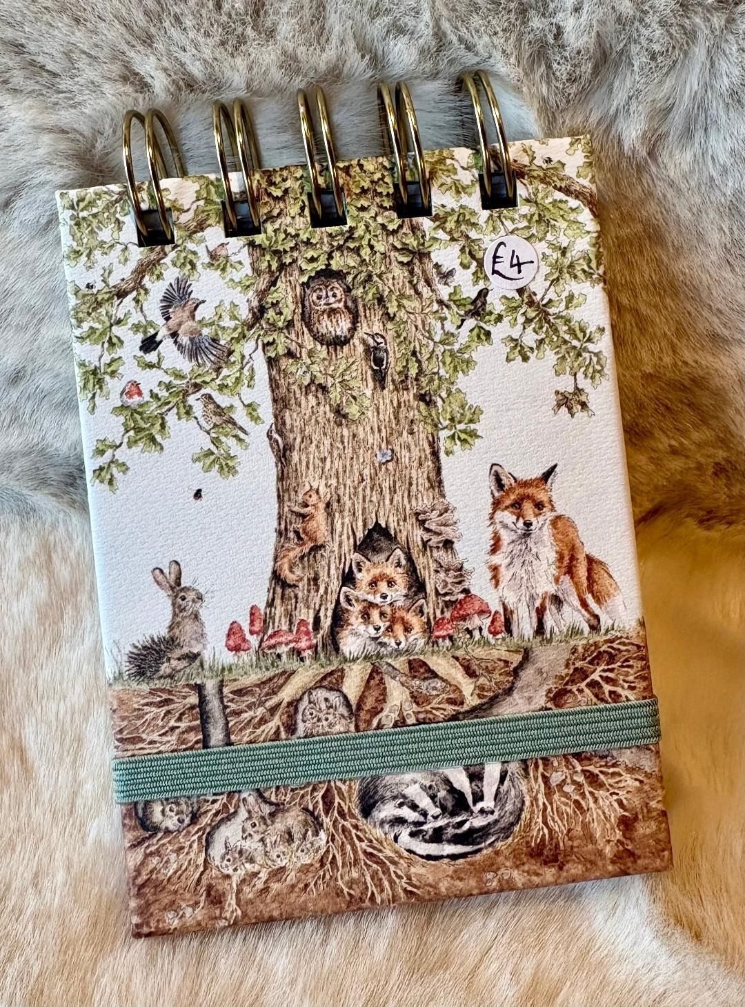 'Woodland' Mini Doodle Notepad