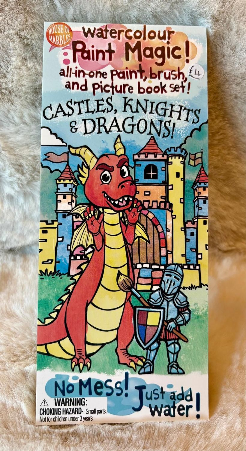 'Castles, Knights & Dragons' Watercolour Paint Magic