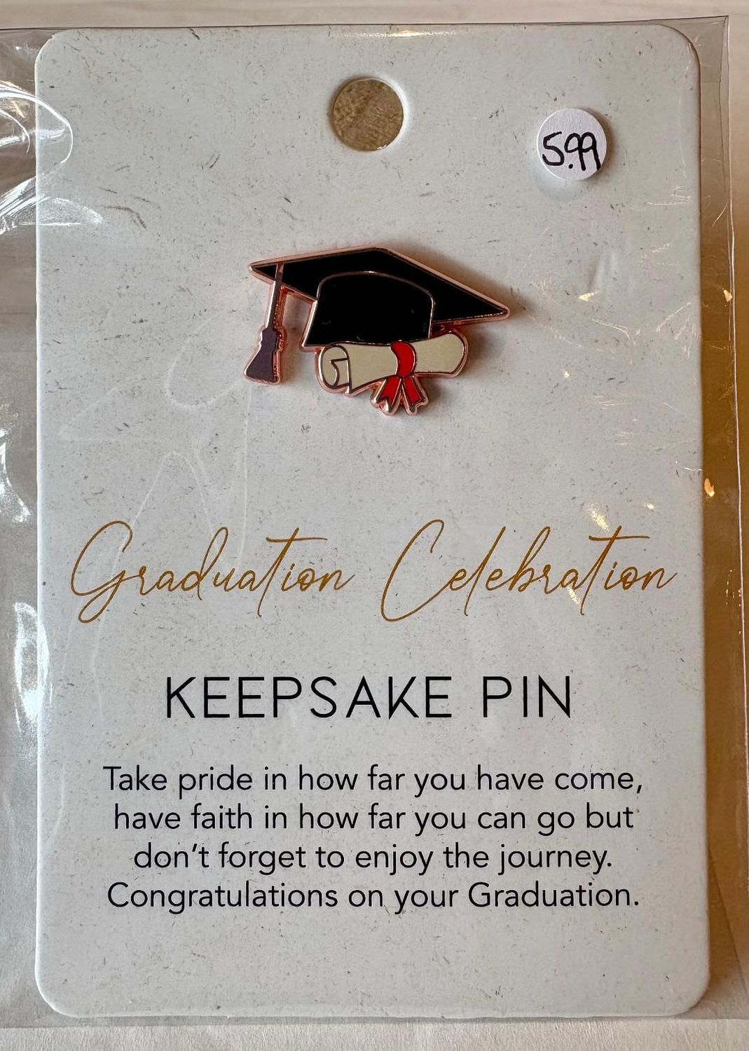 'Graduation Celebration' Keepsake Pin Badge