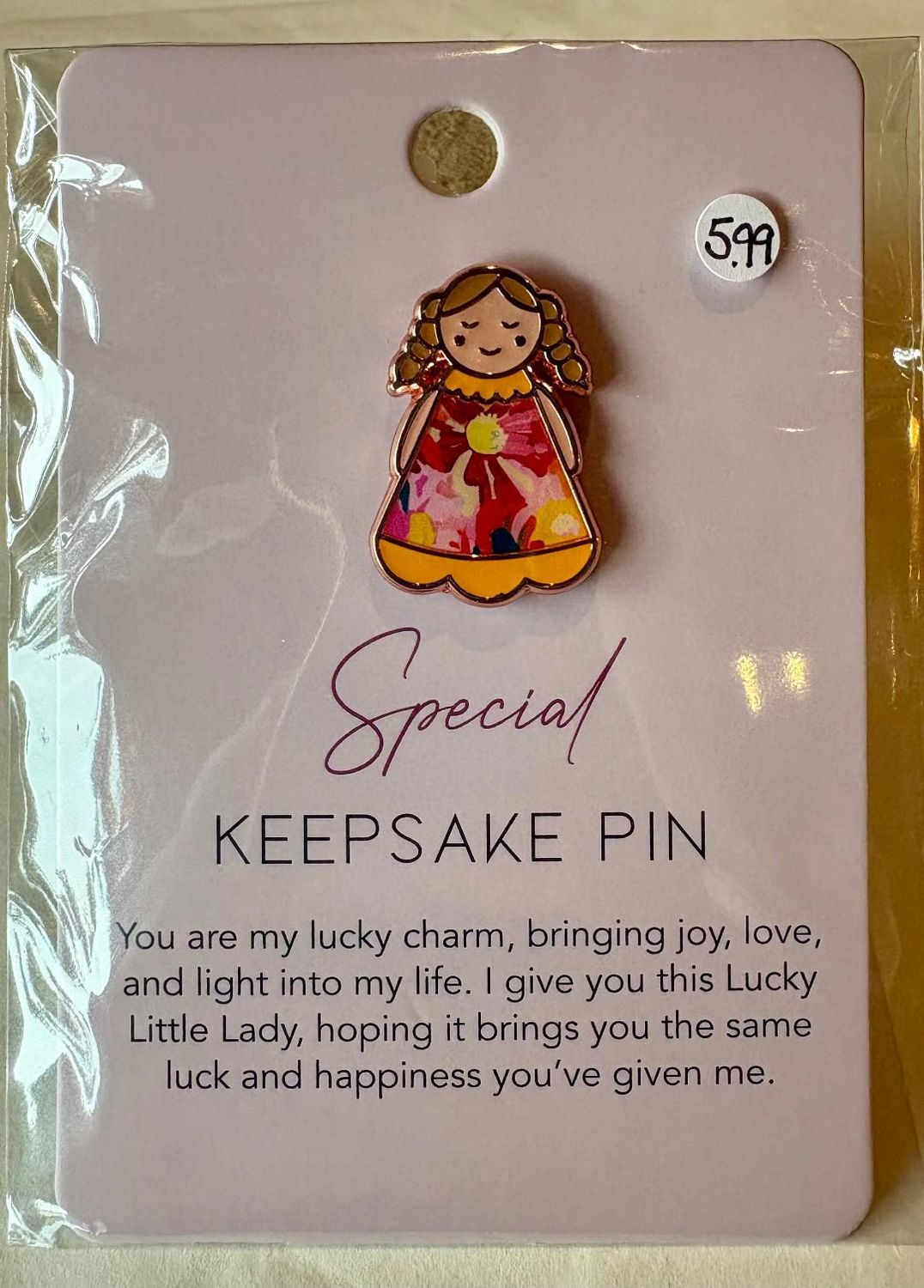 'Special' Keepsake Pin Badge
